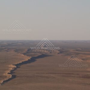 Winding form across desert plains. Simpson Desert, Australia.