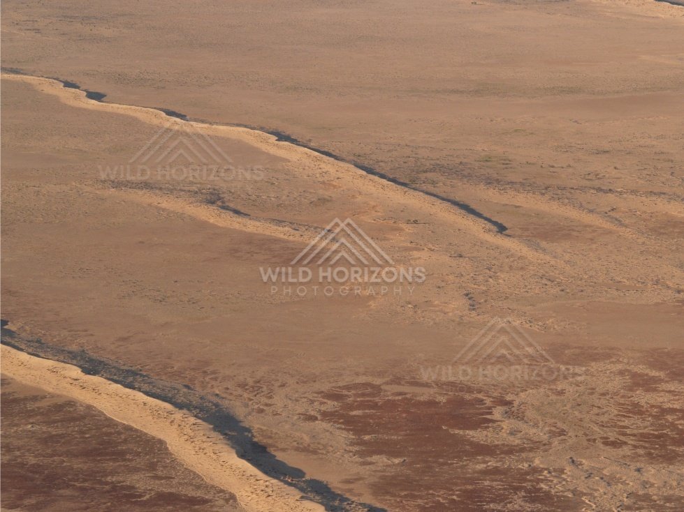 Track along a major dune crest. Simpson Desert, Australia.