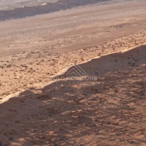 Aerial close perspective of textured dune face. Simpson Desert, Australia.