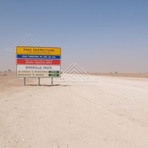 Start of the Birdsville Track sign. Birdsville, Australia.