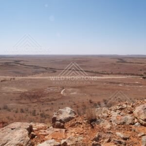 Lookout over vast desert plains. Queensland, Australia.