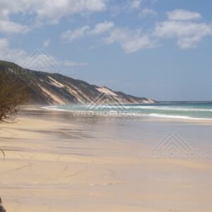 Rainbow Beach coastline toward Double Island Point. Queensland, Australia.