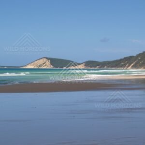 Surf below Double Island Point. Queensland, Australia.