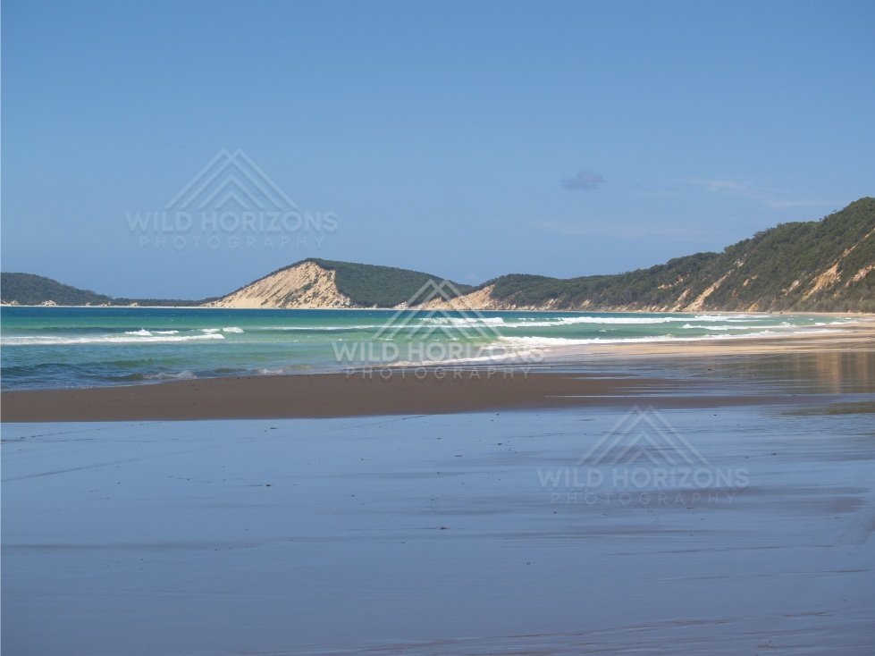 Surf below Double Island Point. Queensland, Australia.