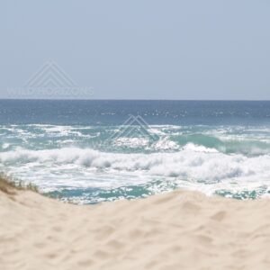 Open ocean from low dunes. Queensland, Australia.