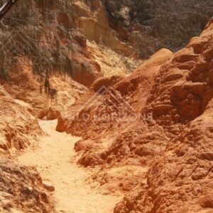 Walking track through Coloured Sands. Rainbow Beach, Australia.