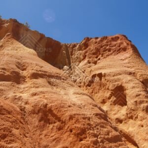 Towering sandstone formations. Rainbow Beach, Australia.